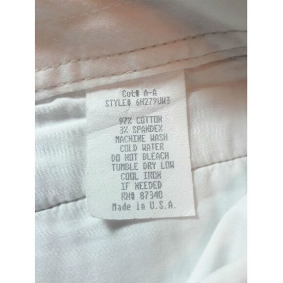 Gold Hawk Pants Mint Green Khakis Flare Leg Flat Front Size 8 - Picture 7 of 8